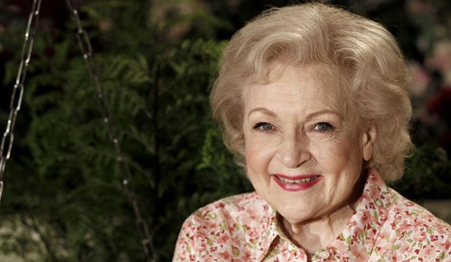 Actress Betty White poses for a portrait on the set of the television show &quot;Hot in Cleveland&quot; in Studio City section of Los Angeles on Wednesday, June 9, 2010. (AP Photo/Matt Sayles)