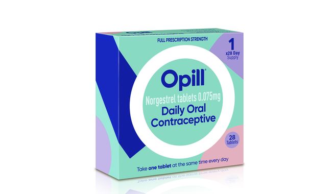 This illustration provided by Perrigo in May 2023, depicts proposed packaging for the company&#x27;s birth control medication Opill. U.S. officials have approved the first over-the-counter birth control pill, a major change that will broaden access for women and teenagers. The Food and Drug Administration decision on Thursday, July 13, 2023, means drugmaker Perrigo can sell its once-a-day Opill without a prescription. (Perrigo via AP, File)