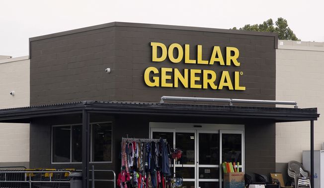 The Dollar General store is pictured, Aug. 3, 2017, in Luther, Okla. Dollar General violated federal labor law and “clearly intended to interfere” with worker rights in efforts to quell unionization at a Connecticut store, a National Labor Relations Board judge said Monday, July 17, 2023. (AP Photo/Sue Ogrocki, File)