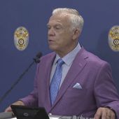 In this image taken from video provided by ABC 33/40, Hoover Police Chief Nick Derzis speaks at a press conference, Wednesday, July 19, 2023, in Hoover, Ala. Police in Alabama cast doubt Wednesday on the story of Carlee Russell who set off a frantic search when she disappeared for two days after calling 911 to report a toddler wandering on the highway. Derzis said detectives were still investigating her whereabouts, but had so far been “unable to verify most of Carlee&#x27;s initial statement.”  (ABC 33/40 via AP)