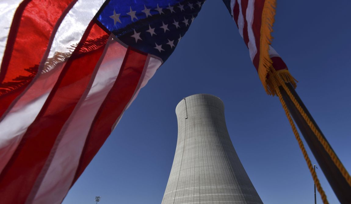 In this March 22, 2019, file photo, the construction site of Vogtle Units 4 at the Alvin W. Vogtle Electric Generating Plant is seen in Waynesboro, Ga. The Nuclear Regulatory Commission will look at cutting back on inspections of the country’s nuclear reactors.  Staff recommendations made public Tuesday would reduce the time and scope of annual inspections at the nation’s 90-plus nuclear power plants. Some other inspections would be cut from every two years to every three years. (Hyosub Shin/Atlanta Journal-Constitution via AP)