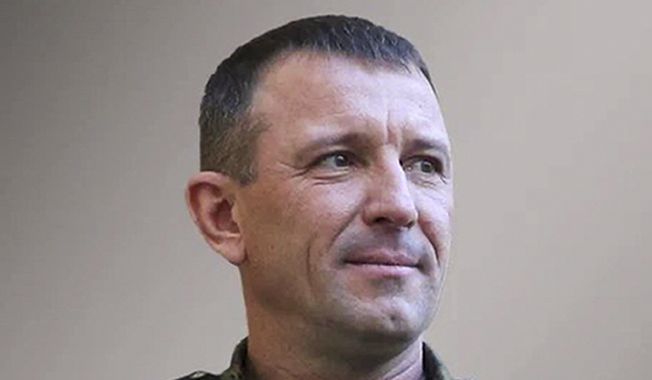 In this photo released by Russian Defense Ministry Press Service on Thursday, June 8, 2023, Maj. Gen. Ivan Popov, the commander of the 58th Army, is seen in a photo at an undisclosed location. Popov said in a statement to his troops that he was dismissed after speaking out about the problems faced by his troops on the battlefield in Ukraine, a sign of new fissures in the Russian military command following a brief rebellion by mercenary chief Yevgney Prigozhin. (Russian Defense Ministry Press Service via AP)