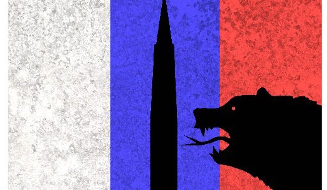 Illustration on missile negotiations with Russia by Alexander Hunter/The Washington Times