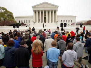 Prayers before opening arguments at Supreme Court